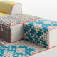 GAN BANDAS SMALL POUF C TURQUOISE 3